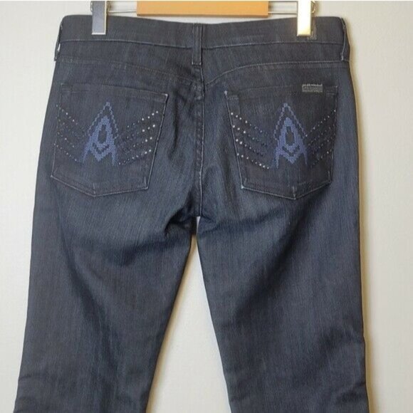 7 For All Mankind 'A' Pocket Boot Cut Jeans Mid Rise 28 - Picture 5 of 14
